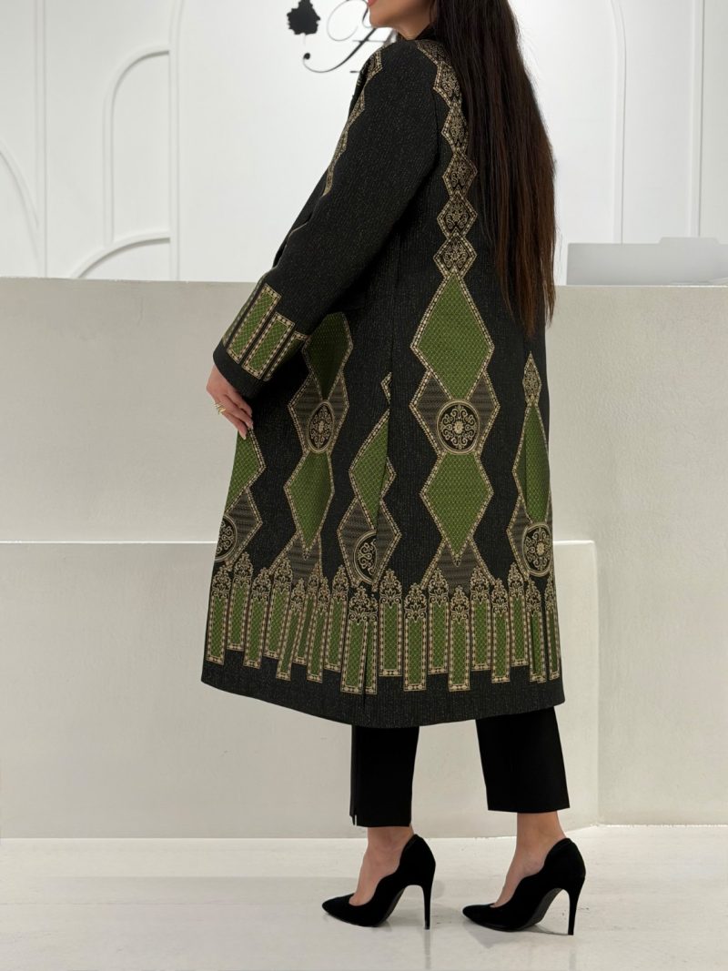 مانتو ژاکارد پانلی new کد 14003984 - تصویر 3